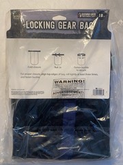 NEW LEWIS N. CLARK LOCKING GEAR BAG 18” SECURE LOCK TECHNOLOGY BLUE/BLACK