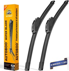 AUTOBOO 26&Prime; and 16&Prime; Windshield Wipers Blades (Pack Of 2),OEM Quality Premium All