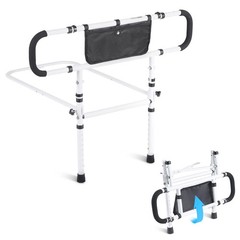 Bed Rails for Elderly Adults, 180?&deg; Foldable Bed Assist Rails for Seniors, 4