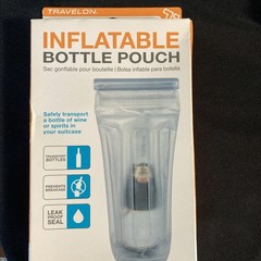 Travelon Inflatable Bottle Pouch with Leak Proof Seal
