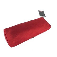 TUMI Accent Accessory Cord Pouch Red and Black with Silver Letters
