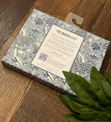 NEW! Morris & Co~William Morris CRAY~Passport Cover & Luggage Tag 2pc SET~Blue!