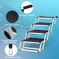Uross Dog Stairs For Car 4 Steps Suitable For Car Trunk Heights 23-26-