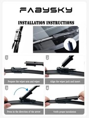 2Pcs Chevrolet Silverado, Tahoe Windshield Wipers 2008-2013, GMC Sierra, Yukon 2
