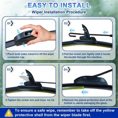 KAIYI 28&Prime; + 17&Prime; Windshield Wipers Compatible with Nissan Maxima 2009-2014,Alt…