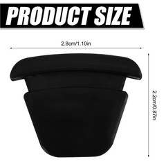 8pcs Cup Holder Insert Rubber for Chevy Silverado 2000 to 2006 Year, M, black