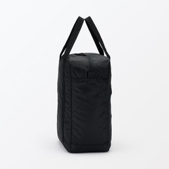 MUJI Collapsible Water-Repellent Vertical Boston Bag Black H44 x W33 x D18 cm