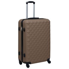 vidaXL Hardcase Trolley Set 2 pcs Brown ABS