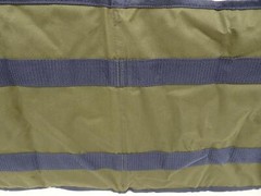 Folding Hook and Loop Nylon Trunk Organizer w Handles 2-Section Stiff Sided
