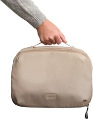Compact Hanging Toiletry Kit – 8L Travel Bag in Stylish Stone Color