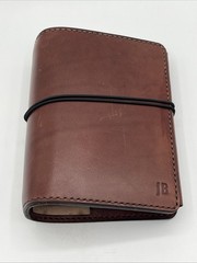High-Quality Artisan Full Grain Leather Traveler&rsquo;s Folio Quad-Fold EDC Notebook
