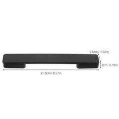 2 Pcs Black Plastic Suitcase Handle Grips Replacement Luggage Handle For Travel