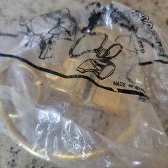 VTG The Jailer&rsquo;s Key Ring + The Policeman&rsquo;s Whistle Brass ORing NEW Flawed Bag