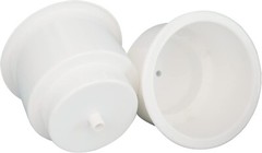 Yuanhe White Plastic Cup Drink Holder Insert with Drain for Boat Car 5 pcs