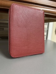 AWAY Travel The Jewelry Sleeve Cranberry Leather Bag Limited Edition EUC