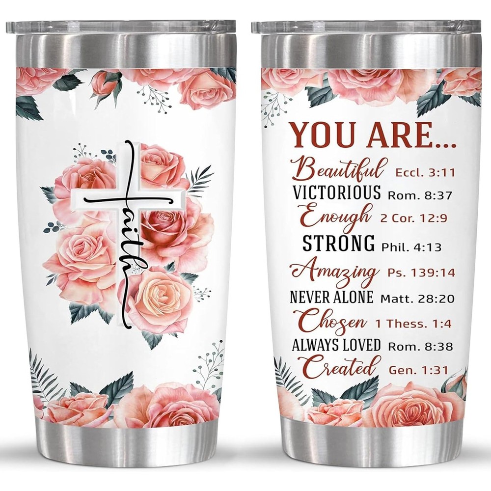 NWT ~ Faith 20 oz. Insulated Christian Hot & Cold Travel Coffee etc Cup