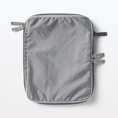 MUJI Recycled Polyester Compression Packing Case Gray S Approx. 20 x 26 x 10 cm