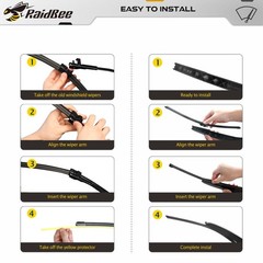 26&Prime;+20&Prime; Windshield Wiper Blades & 13&Prime; Rear Blade Set for BMW X5 20192025