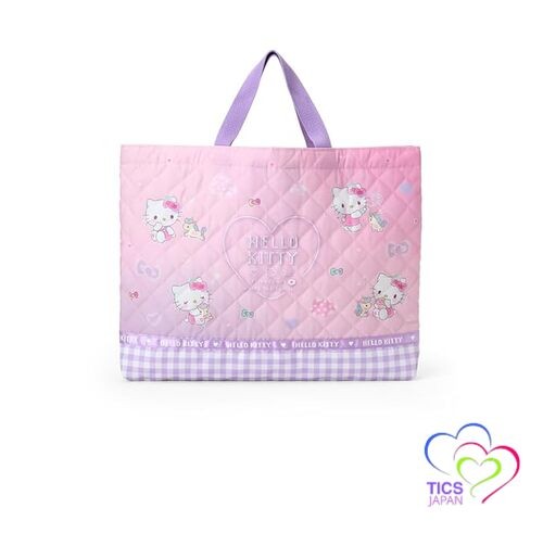 Sanrio 113701 Quilted Lesson Bag Hello Kitty Children Handbag Okeiko Loop