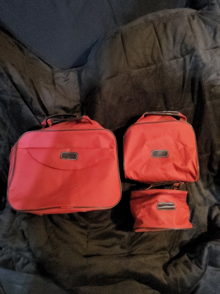 Travel Toiletry Bags, Dopp Bags, Storage Bags Red 3 Piece