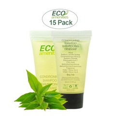 ECO Amenities 60 Pcs, 4-Piece Travel Size Toiletries Kit, Includes Small Bar Soa