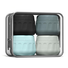 Mrsdry Travel Containers for Toiletries, TSA Approved Travel Size Toiletries 4 P