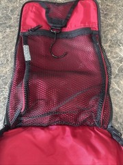 LL Bean Personal Organizer Toiletry Hanging Bag Red, Preowned Cruise Must Have