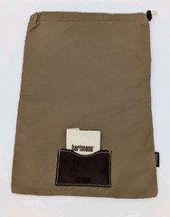 Hartmann Dust Bag Tan Small Drawstring Storage Travel Accessory Pouch With Cloth