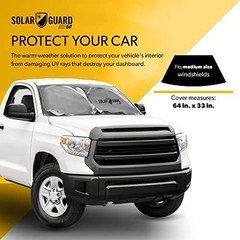 SolarGuard Go Interior Sunshade for Car Windshield – Reflective Car Medium