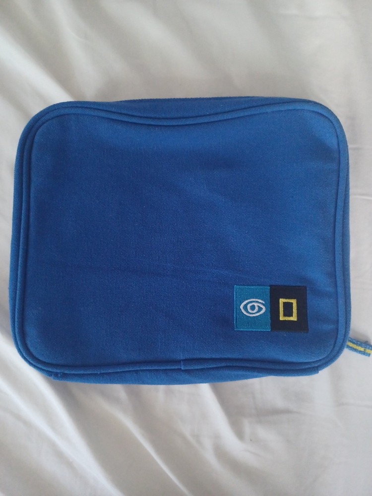 National Geographic Lindblad Expeditions Blue Amenities Bag Travel Pouch