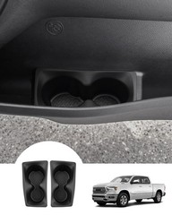 Autorder Door Side Cup Holder Insert for 2019-2025 Dodge Ram 2019-2024, Black