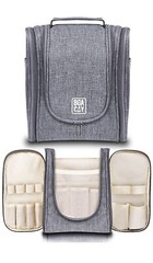 Boacay Toiletry Bag, Grey, Premium Hanging Travel Bag For Women Or Men, New