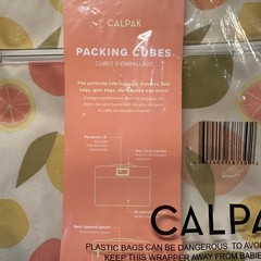 Calpak 3 Piece Packing Travel Cubes Set Sizes S/M/L – Citrus/Sorbet color. NEW