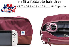 Travel Toiletry Bag for Women, 8L Large Packing Cube with Waterproof TPU Wet/Dry