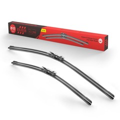 26&Prime;+23&Prime; Silicone Windshield Wiper Blades Set Replacement for Toyota Cars Trucks