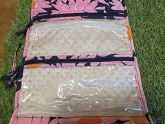 Vera Bradley Loves Me Pink Sunflower Hanging Travel Organizer