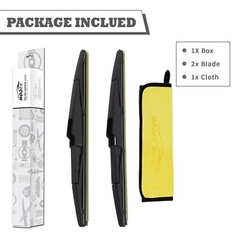 pack Of 2 Rear Wiper Blade Kit Set Replacement For Hyundai New Santa Fe 201320
