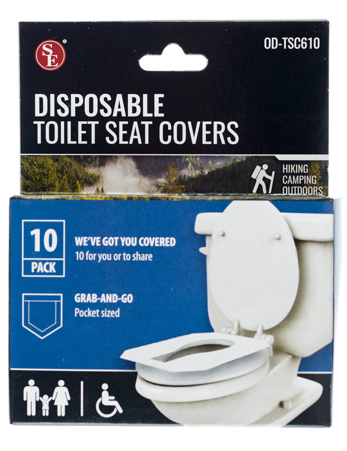 120 Pack Disposable Toilet Seat Covers for Travel Camping School Work Office