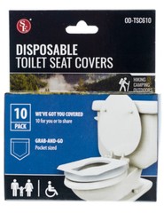 120 Pack Disposable Toilet Seat Covers for Travel Camping School Work Office
