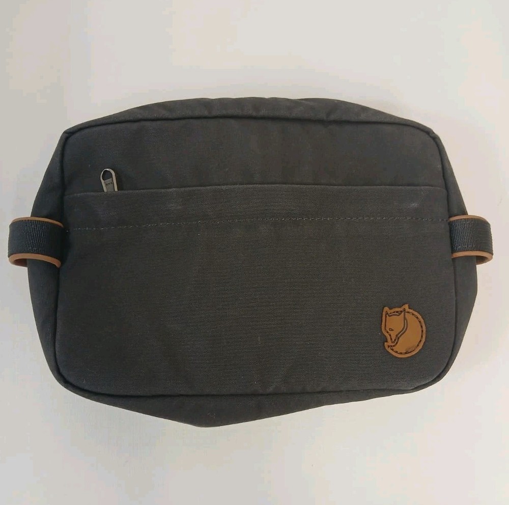 Fjallraven Travel Toiletry Bag Durable G-1000 HeavyDuty Eco Dark Grey