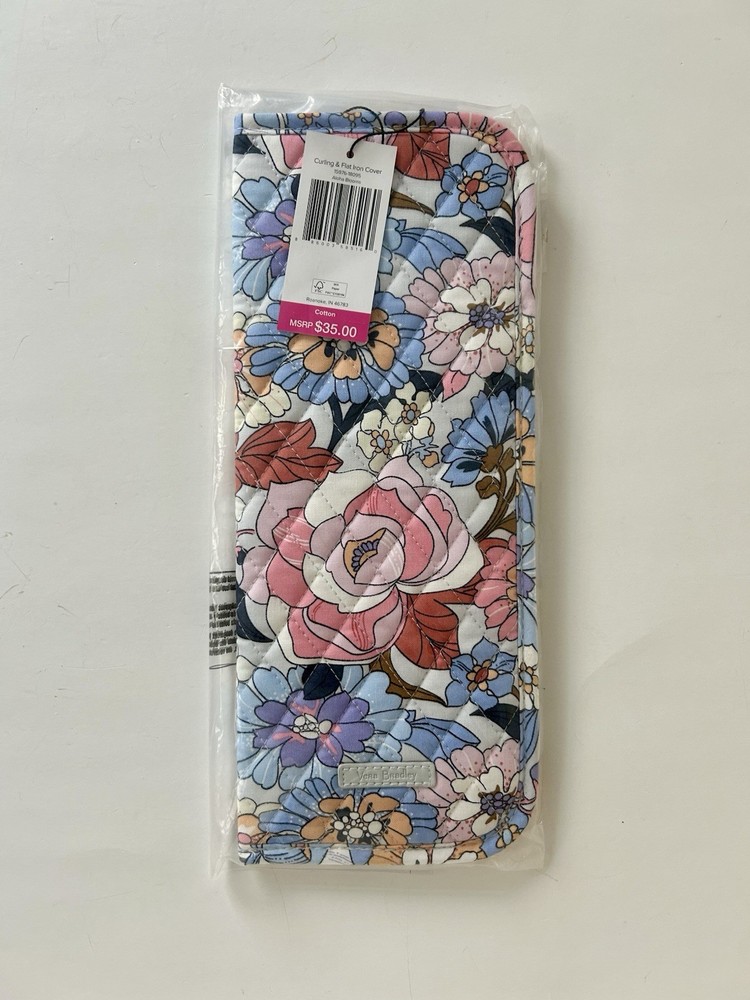 NWT Vera Bradley ALOHA BLOOMS Curling & Flat Iron Cover COTTON