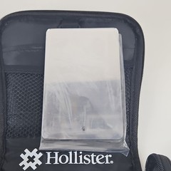 Hollister Black Hanging ostomy Travel Bag Zip Organizer with Hook
