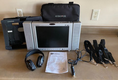 Audiovox D1210 12” Portable TV DVD With Carrying Case Gaming PLS READ WORKS