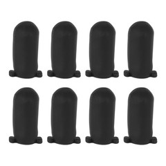 8Pcs Travel Bottle Covers Silicone Toiletry Sleeves Black