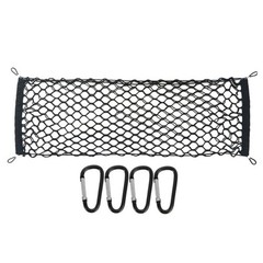 Truck Boot Fixing Net Mesh Cargo Luggage Net Pocket With 4 Hook Truck Bed Net