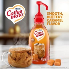 Nestle Coffee mate Coffee Creamer, Caramel, Liquid Pump Bottle 50.7 fl oz 2 Pack
