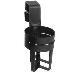 Custom Accessories Small Plastic Beverage Holder, Black, Pack of 2 black