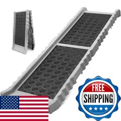PawStep 51066 Dog Ramp Folding Non-Slip 300 lbs 35-68.5 in Portable for SUV Cars