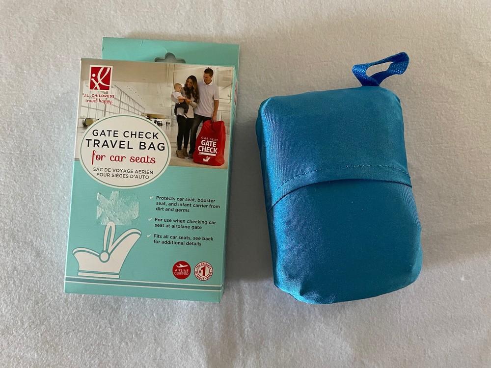 J.L. Childress Gate Check Bag for Car Seats – Fits Convertible Car Seats, Blue