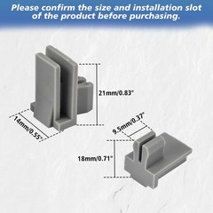 OICCTBF 2PCS Cup Holder Latch,ABS Plastic Rear Center Console Seatrest GRAY